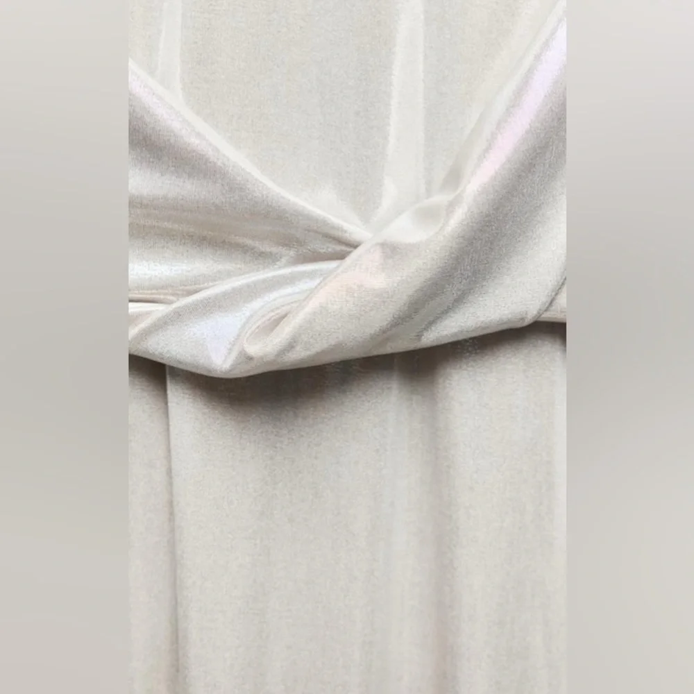 Zara Long Foil Halter Dress - Picture 5 of 7